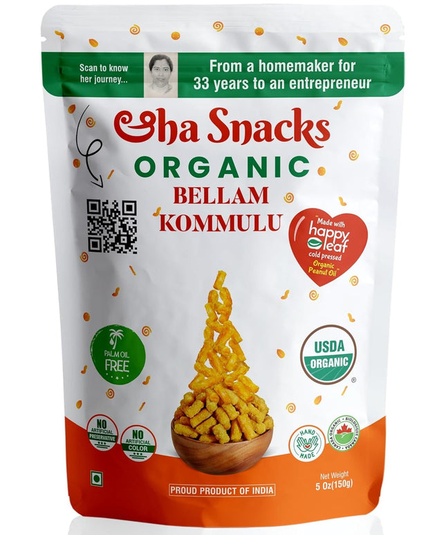 Eha Snacks Organic Bellam Kommulu 5oz