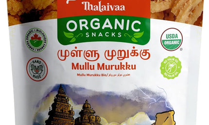 Thalavaa Organic Mulli Murukku 3.4oz