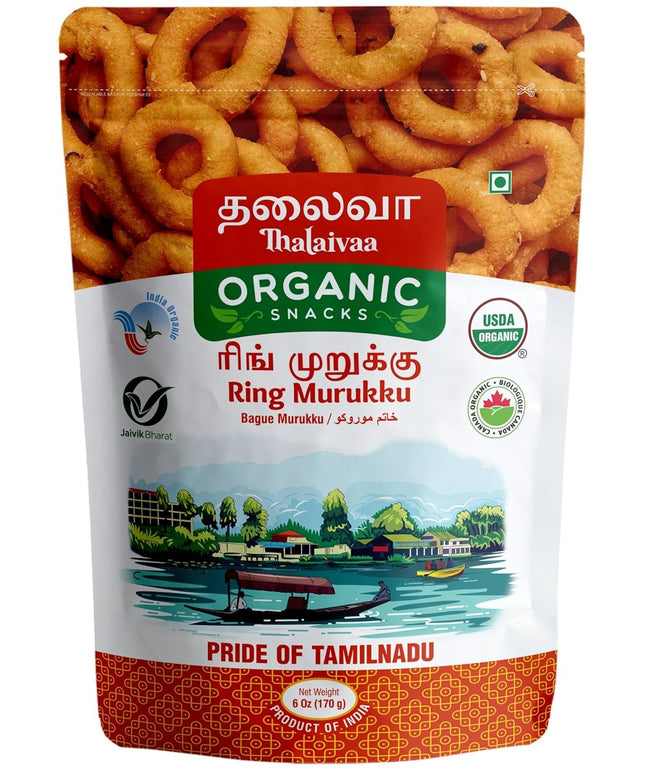 Thalavaa Organic Ring Murukku 6oz