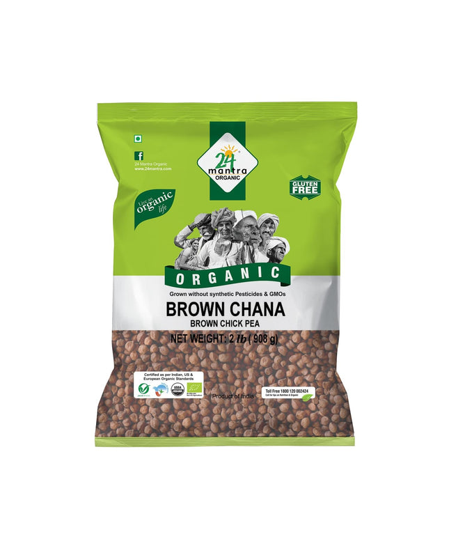 24 Mantra Organic Brown Chana 1lb