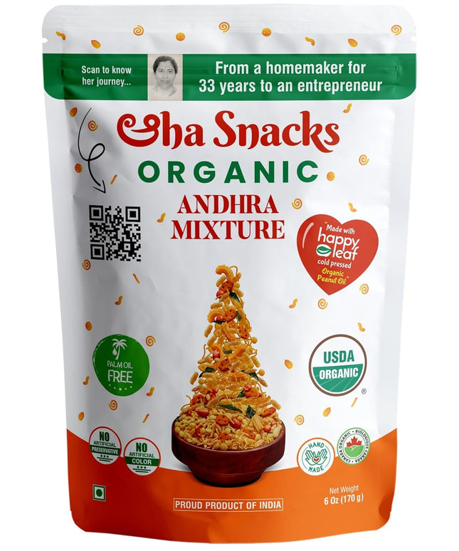 Eha Snacks Organic Andhra Mixture 6oz