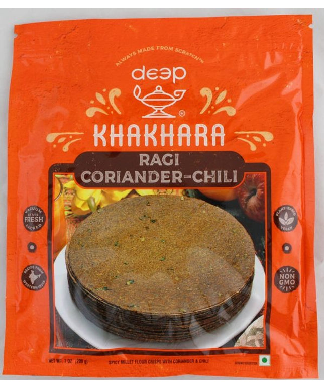 Deep Khakhara Ragi Coriander Chilli 7oz
