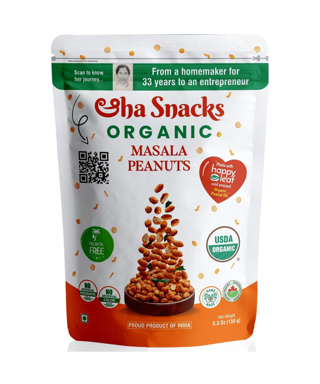 Eha Snacks Organic Street Style Spicy Peanut 5.2oz