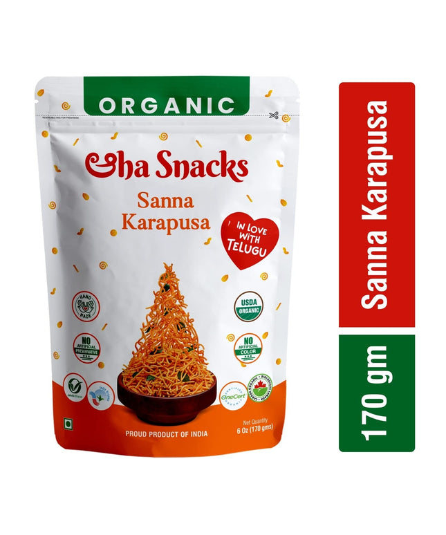 Eha Snacks Organic Sana Karapusa 6oz