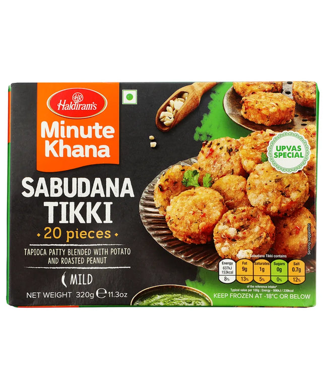 Haldiram's Frozen Sabudana Tikki 20pcs