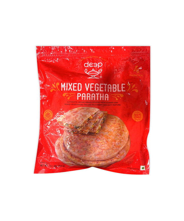 Deep Mixed Vegetable Paratha 4pcs