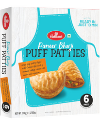 Haldiram's Frozen Paneer Bhurji Puff Patties 6pcs