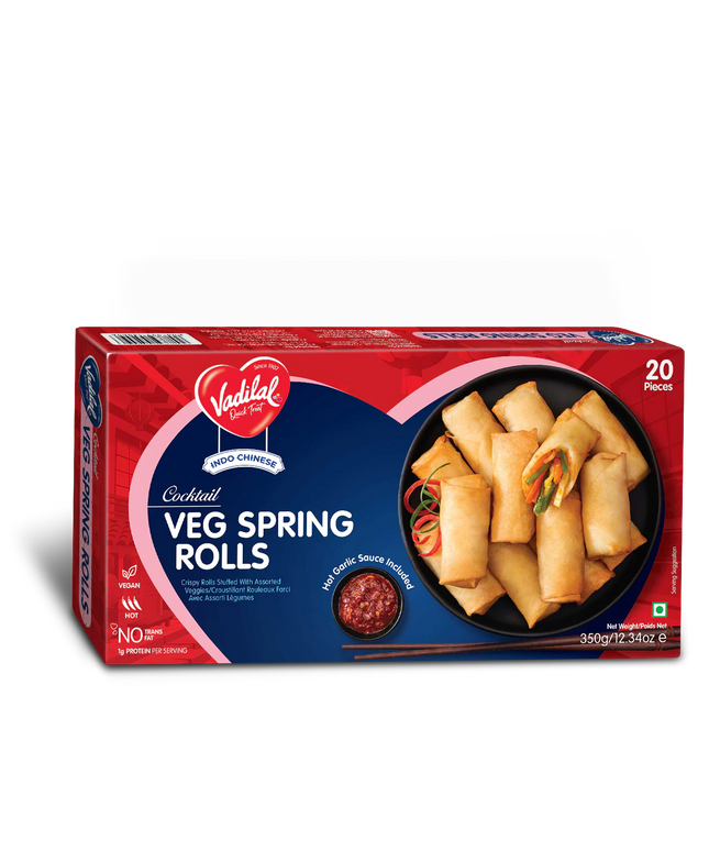Vadilal Frozen Veg Spring Roll 20pcs